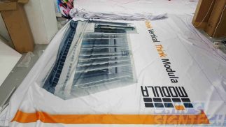 Fabric for Pop out display - incomplete finishing