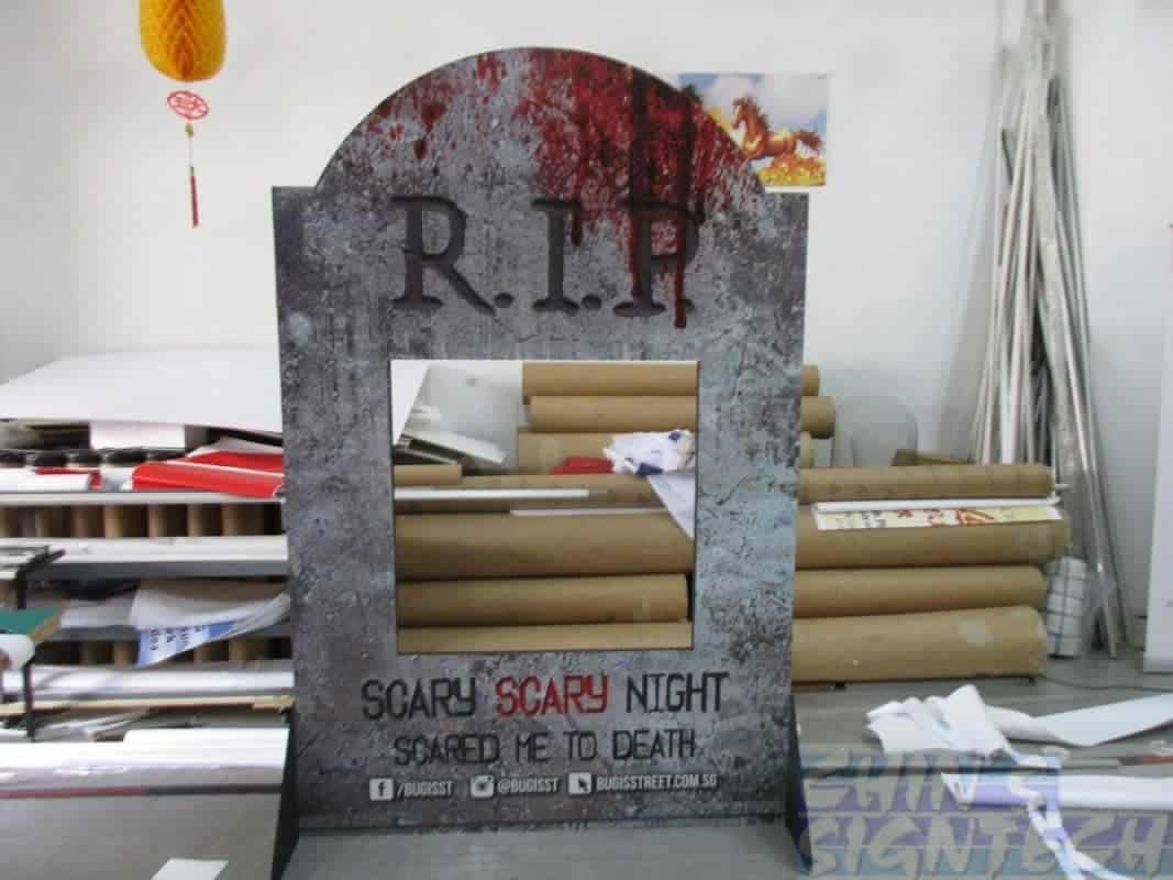 Halloween event- head through hole photo booth