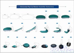 Pop up A frame banner assembling instructions