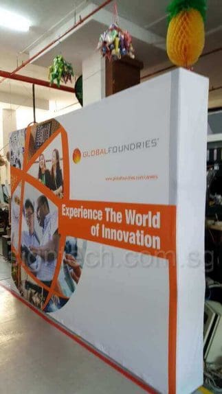 Pop up display system - Global foundries
