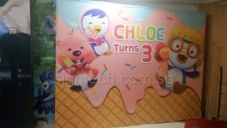 Pop up display system for kid birthday