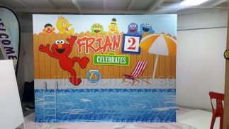 Pop up display system - sesame street