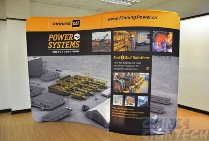 S shape Tension Fabric Display