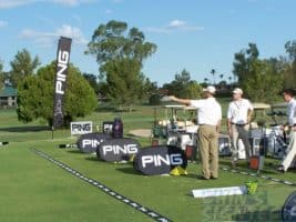 Small pop out A frame banner at Golf Course