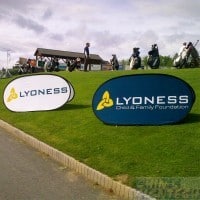 pop out banners display are popular at Golf Course