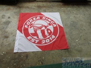 Soccer cheering flag