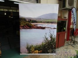 1.5 x 2m pull up banner-river