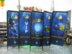 Shipsomnia Rectangle block flag with Shipsomnia Rectangle block flag with 1.8 x 0.7m underwater graphics