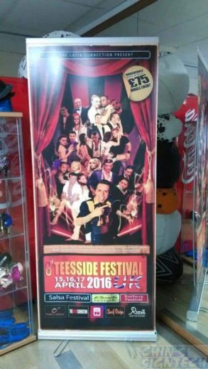 33″ x 78″ Pull up Banner - Weight 3.6kg