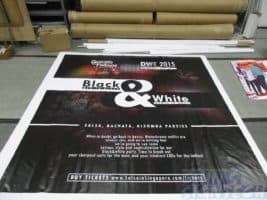 8 x 5ft PVC banner printing for dancing with friends Photo Booth backdrop Black & White