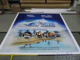 8 x 5ft PVC banner printing for dancing with friends Photo Booth backdrop _Tropical Sunday