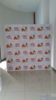 8 x 8ft Christmas step and repeat photo booth backdrop