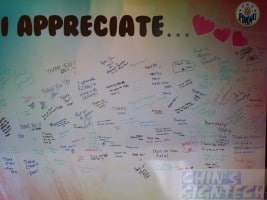 Disposable Foam Board Backdrop for FDAWU signing