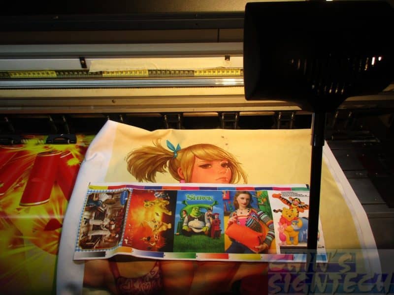Fabric under spotlight