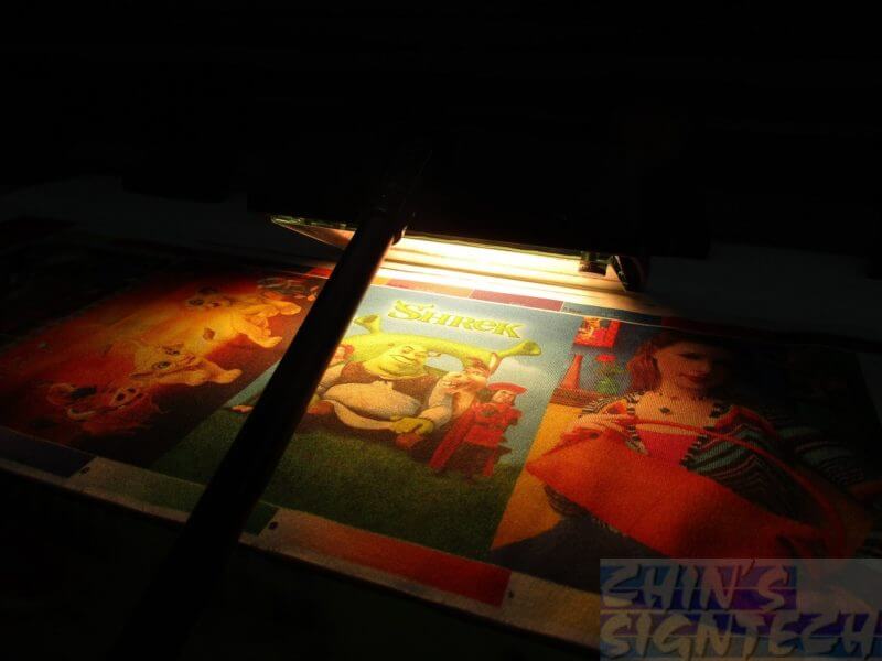 Fabric very near Spotlight