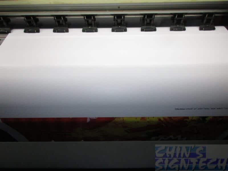 Flash test on PVC banner - No relfection