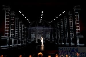 fabric backdrop for opera show