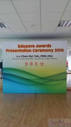 Event Stage backdrop for Annual Bursary Award