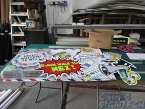 Foam board cut out shape