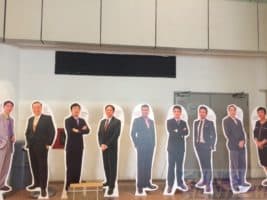 NUS lecturers life size Foam Board Standee