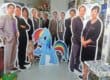 NUS lecturers with Blue Little Pony