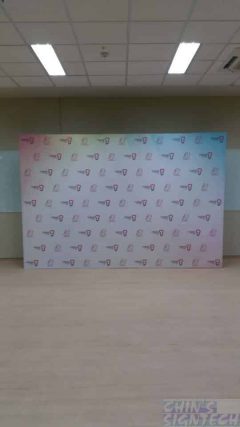 Step and repeat backdrop
