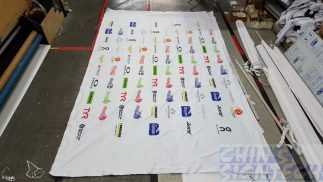 4 x 3 Velcro Fabric Pop Out Display - 3.7 x 2.3m printed at SIngapore