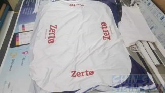 6ft table cloth for Zerto with 4 sides Logo