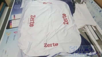6ft table cloth for Zerto with 4 sides Logo