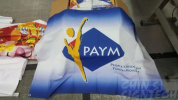 Double sided Flag printing on size 4