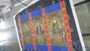 Fabric printing for chinese temple