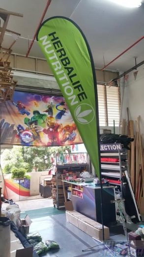 Large size teardrop banner - Herbalife
