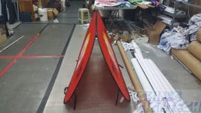 Pop out A frame banners side view - double sided