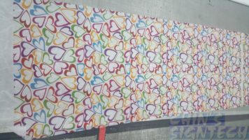 Wedding Aisle Runner with hearts shape