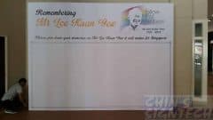 Backdrop for remembering lee kuan yew - 13.5 x 10ft