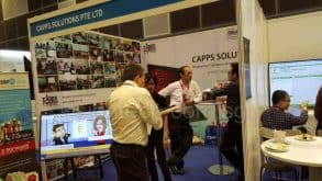 Exhibition booth panel printing with fabric banner (3)