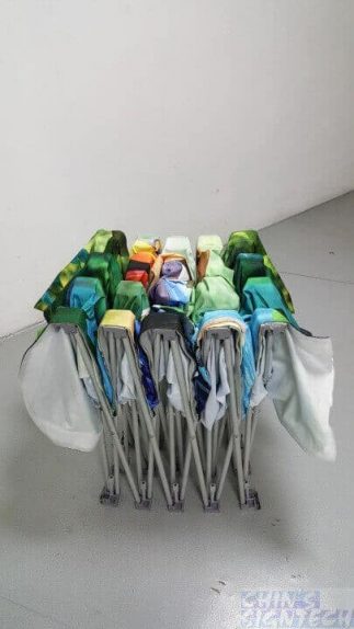 Fabric compact with the aluminum system