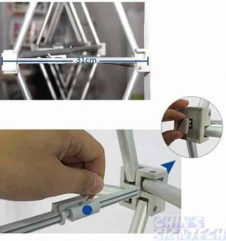 Pop out display Plastic clip joiner