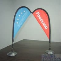 mini teardrop banner table top flag