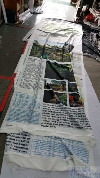5 x 1.5 and 3 x 1.5m Fabric banners for HOMEGROWN exhibition at The URA Centre -supply to MKPL Architects Pte Ltd (4)