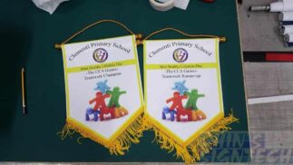 Podium banner for Awarding to students