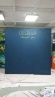 2.25 x 2.25m Fabric Pop Up display for OLLELLA