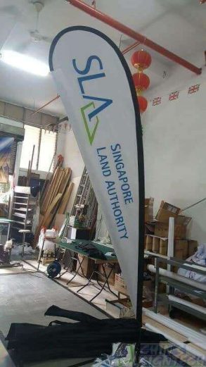 3.3m Teadr drop banner -SLA