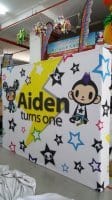 3 x 2.25m Fabric pop out display - birthday backdrop