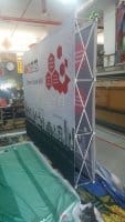 3 x 2.25m Fabric pop up display - Double Sided