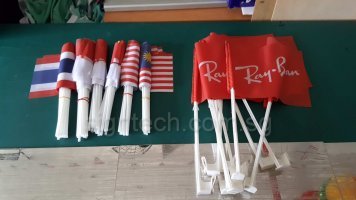 Car flags and A5 size hand flags
