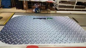 6ft table cloth with metal plate design for Bullard