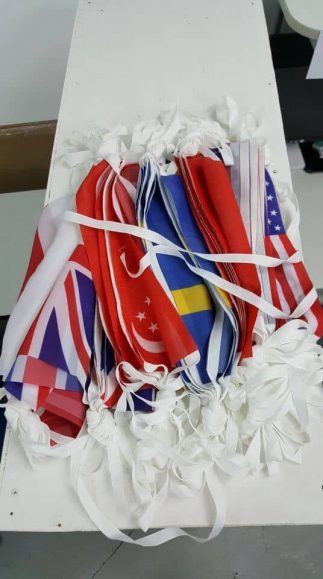 Country flags buntings