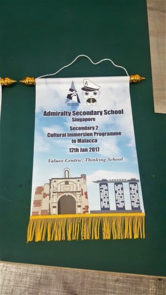 Custom podium for school echange program