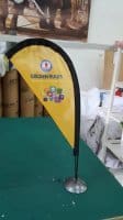 Mini teardrop table flag